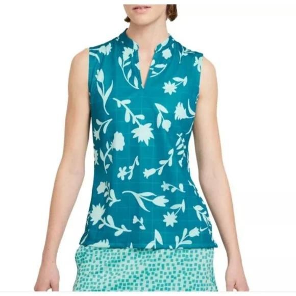Nike Tops - NWT Nike Women's Victory Floral Print Sleeveless Golf Polo
